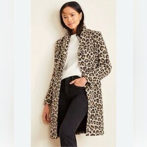 Ann Taylor Leopard Print Women's Coat